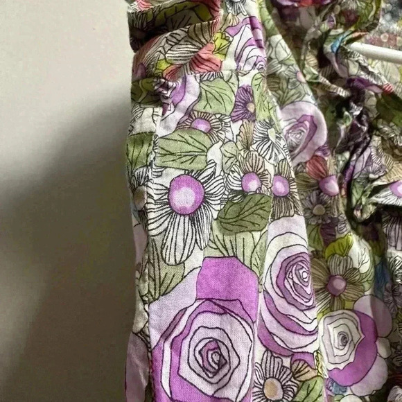 EUC | Y2K Ann Taylor LOFT Floral Print Blouse | Women’s Size M - Picture 5 of 10